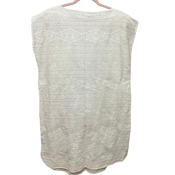 Madewell Embroidered Cannes Coverup Tunic Dress Size White Small - Picture 3 of 11